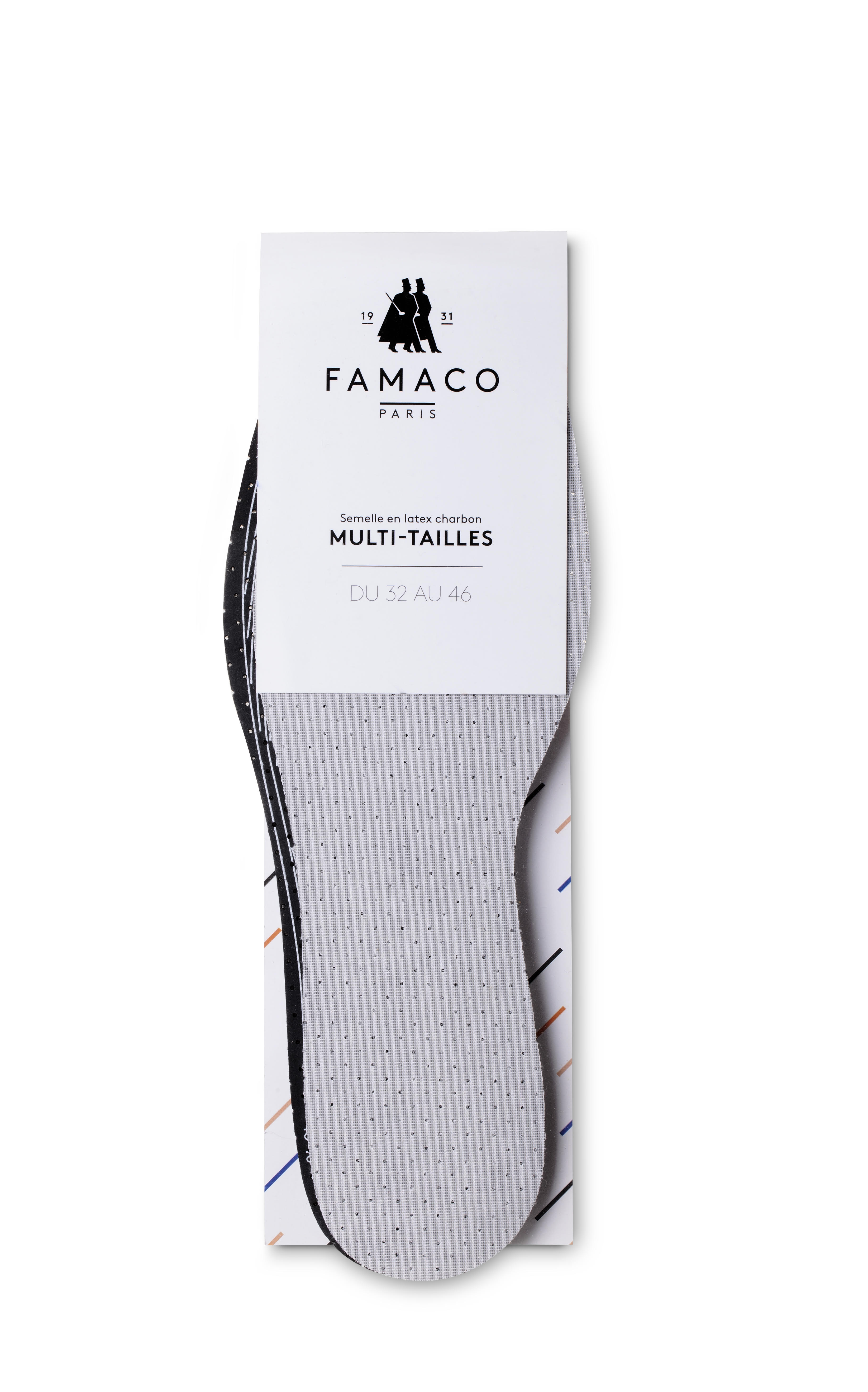 Semelles latex multitaille 32 au 46 FAMACO