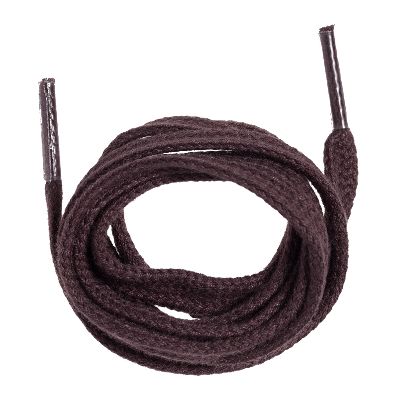 Lacet plat marron foncé