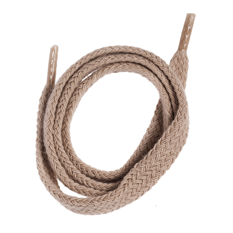 Lacet plat beige