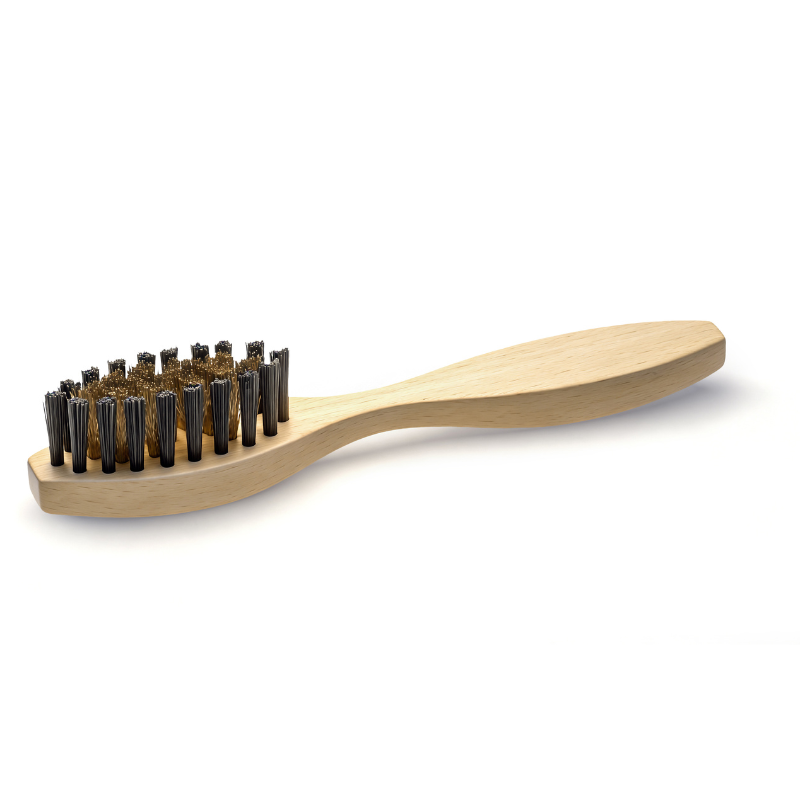 Houten messingborstel