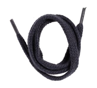 Navy blue flat shoelace