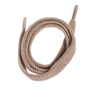Beige flat shoelace