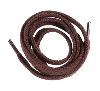 Lacet plat marron moyen