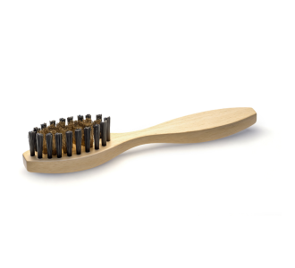 Houten messingborstel