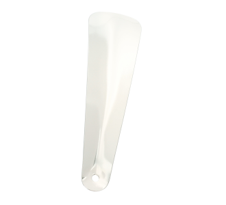 Platte nikkelen schoenlepel